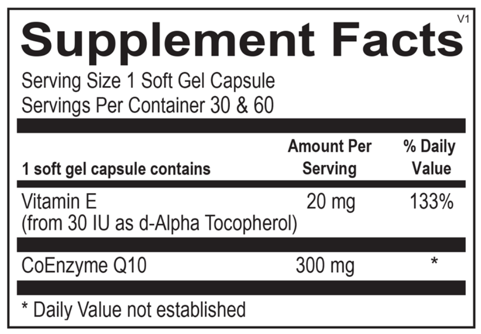 CoQ10 300mg  60ct