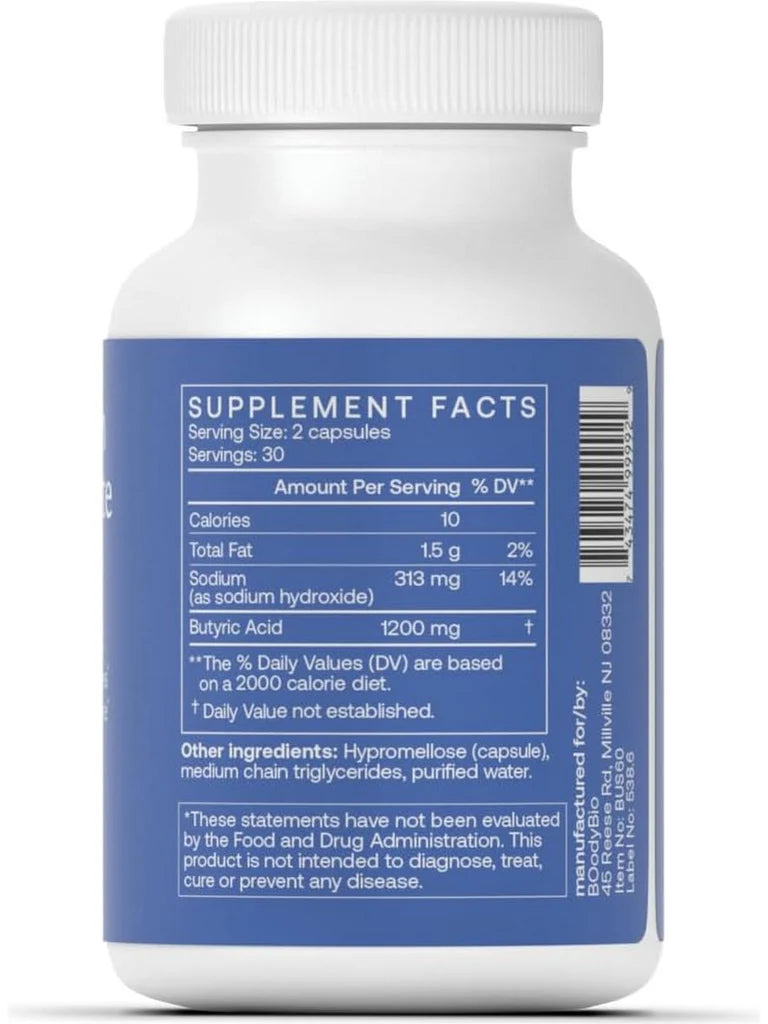 Sodium Butyrate 60ct by BodyBio