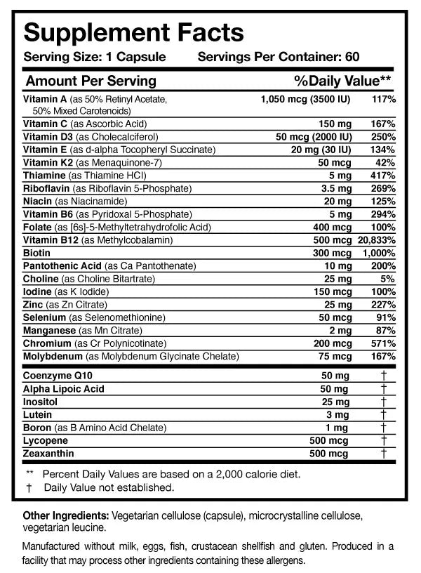 Physician’s Daily Multivitamin + D3