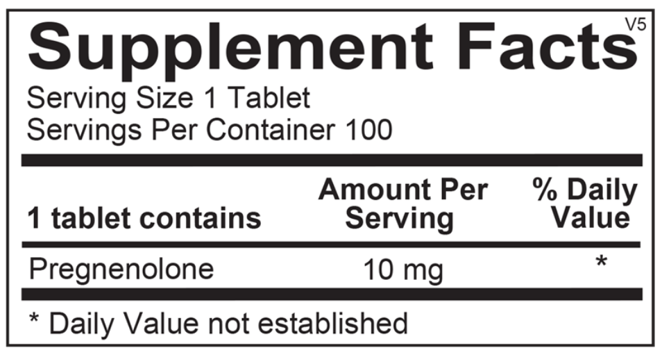MIcronized Pregnenolone SL 100ct